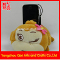 Funny mobile phone holder plush toy monkey phone holder cute stuffed animal cell phone holder